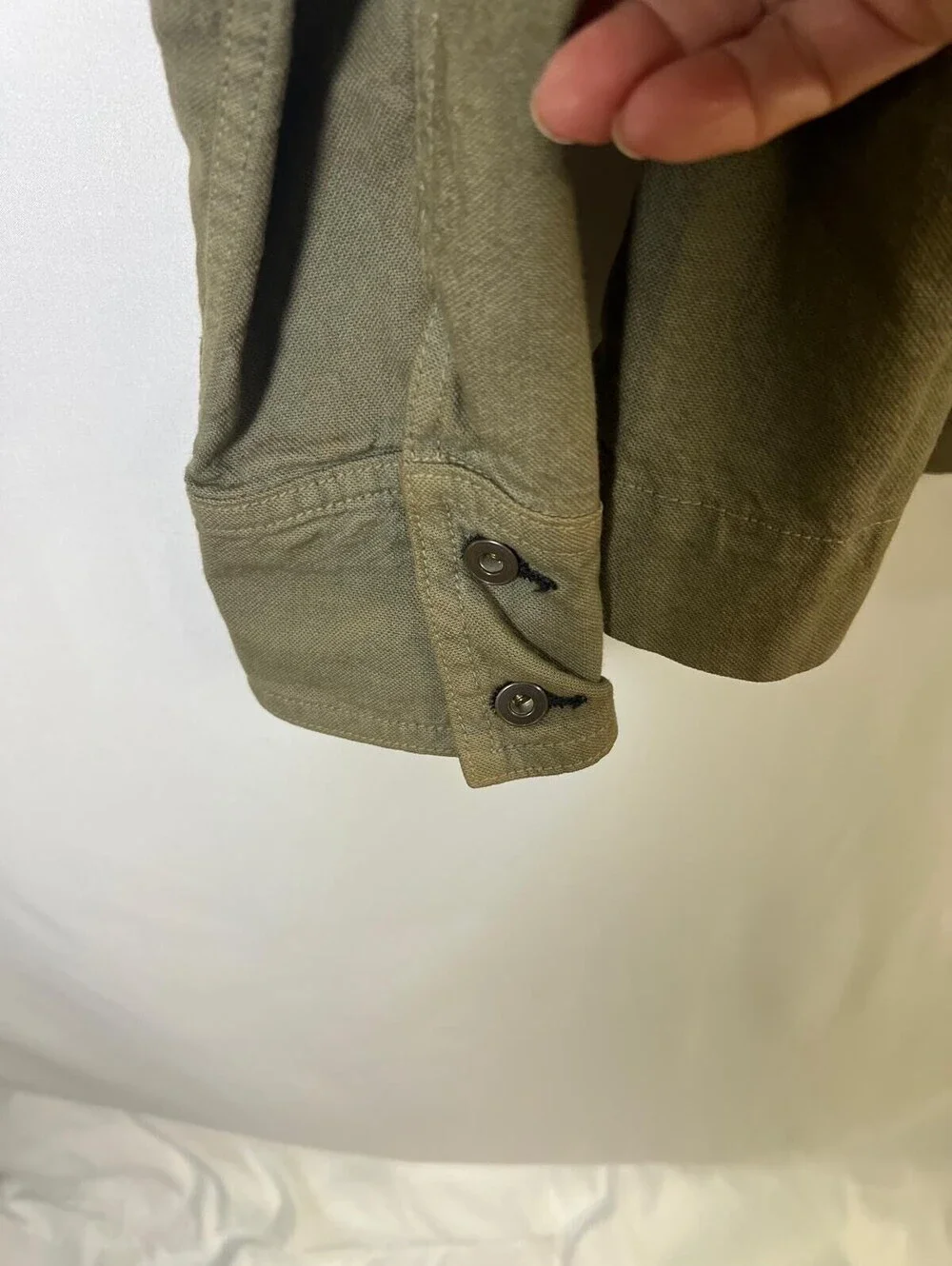 rag & bone Military Green Cotton Jacket Medium Utility